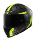 Casco LS2 FF811 Vector 2 carbon Grid giallo