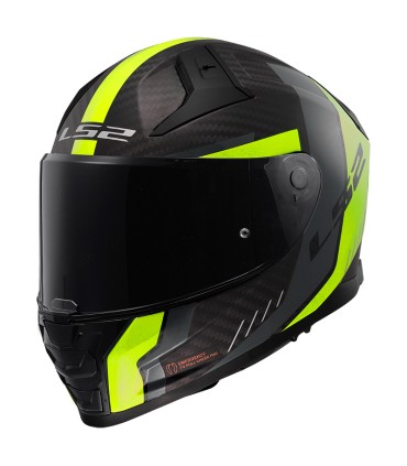 Helm LS2 FF811 Vector 2 carbon Grid gelb