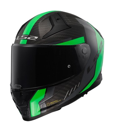 Casque LS2 FF811 Vector 2 carbon Grid vert