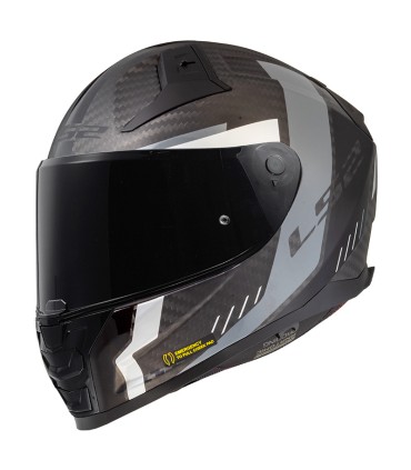 Casco LS2 FF811 Vector 2 carbon Grid grigio