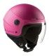 Casco jet Tucano Urbano El Pop rosa opaco