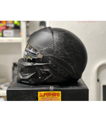 Casco Scorpion Exo Combat 2 Spiderweb nero opaco