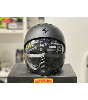 Casco Scorpion Exo Combat 2 Spiderweb nero opaco