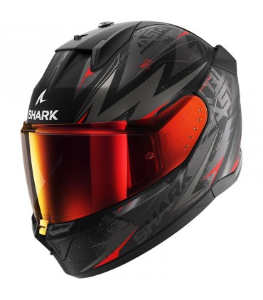 Casque intègral Shark D-Skwal 3 Blast-R Mat noir rouge