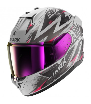 Casco Shark D-Skwal 3 Blast-R Mat argento viola