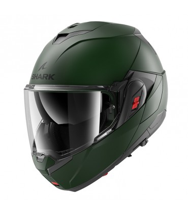 Casco modulare Shark Oxo Blank mat verde