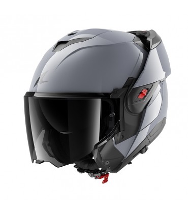 Casque modulaire Shark Oxo Dark Shadow gris