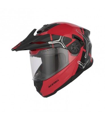 Casque modulaire Acerbis Rider rouge