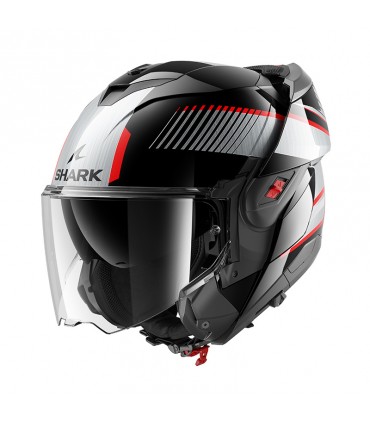 Casco modulare Shark Oxo Sikter nero rosso