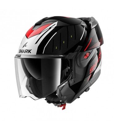 Modular helm Shark Oxo Rydger schwarz rot