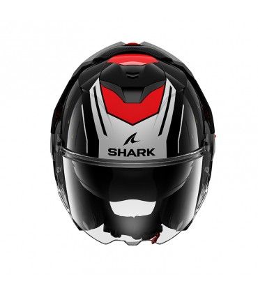 Casque modulaire Shark Oxo Rydger noir rouge