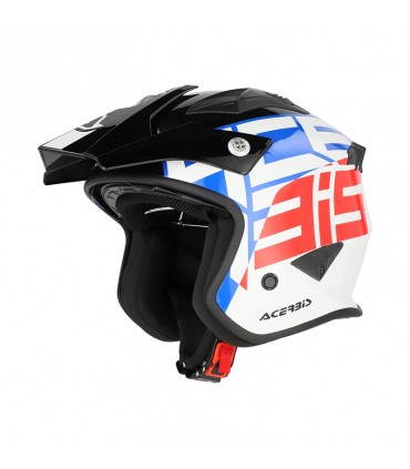 Casque Jet Acerbis Aria 22.06 Graphic bleu rouge