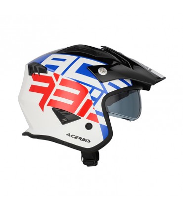 Helm Jet Acerbis Aria 22.06 Graphic blau rot