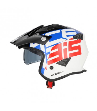 Casco Jet Acerbis Aria 22.06 Graphic blu rosso