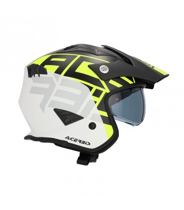 Casco Jet Acerbis Aria 22.06 Graphic giallo