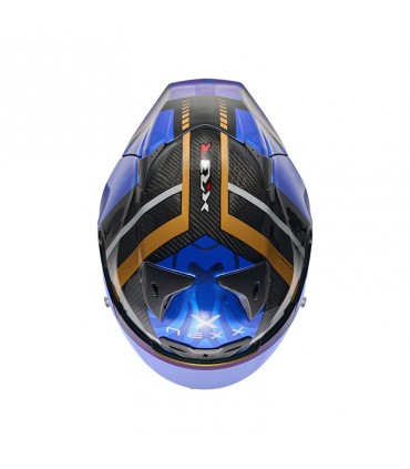 Casco moto Nexx X.R3R Swirl deep blu