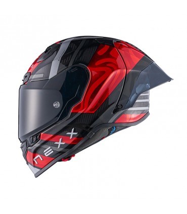 Casco moto Nexx X.R3R Swirl rosso