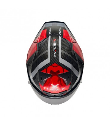 Casco moto Nexx X.R3R Swirl rosso