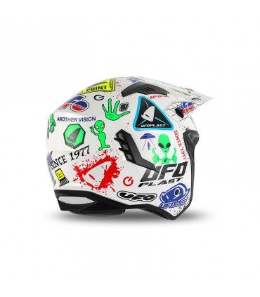 Casco jet Ufo Sheratan Legendary Edition bianco