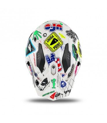 Casco jet Ufo Sheratan Legendary Edition bianco