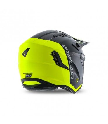 Casco jet Ufo Sheratan nero giallo