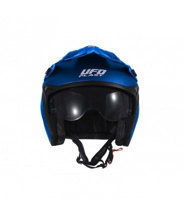 Casco jet Ufo Sheratan blu