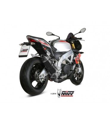 Mivv Speed Edge inox noir Aprilia Tuono V4 1100 (2018-20)