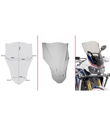 Givi Cupolino D1144s HONDA CRF1000L Africa Twin (16-19)