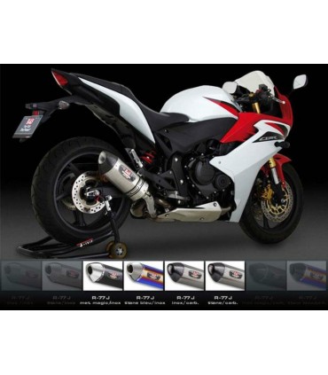 YOSHIMURA R77-S METAL MAGIC MUFFLER/CARBON END CAP Honda CBR 600 F (2011-12)