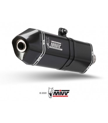 Mivv Speed Edge inox noir CF Moto 800 MT (2022-24)