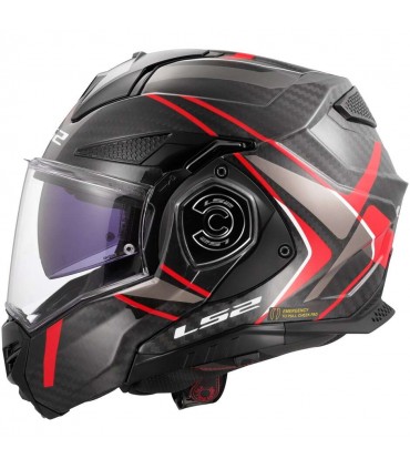 Casco LS2 FF901 Advant X Future 2 carbon rosso