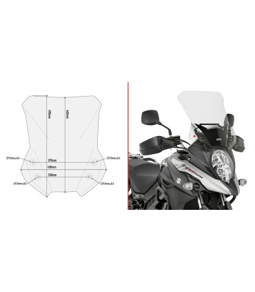 Givi D3112ST Suzuki DL 650 V-Strom (17-24)