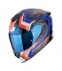 Casque Scorpion Exo 1400 Evo 2 Air Linart bleu rouge