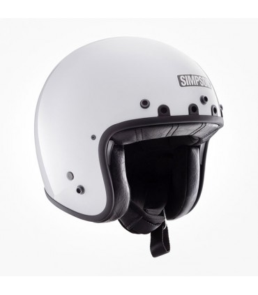 Casco jet moto Simpson Chopper bianco