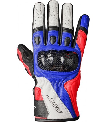 Gants RST Stunt III CE bleu rouge