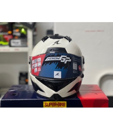 Helm Shark Aeron Gp Blank Sp carbon weiss