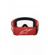 Maschera cross Alpinestars Vision 3 Wordmark rossa