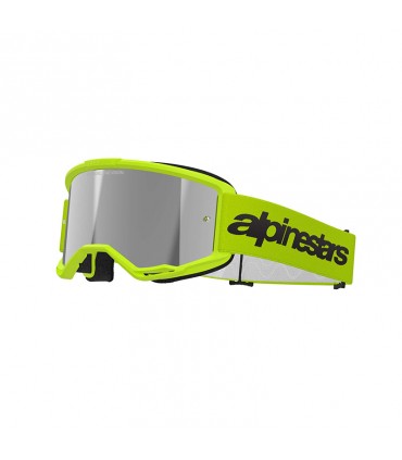 Lunettes cross Alpinestars Vision 3 Wordmark jaune miroir