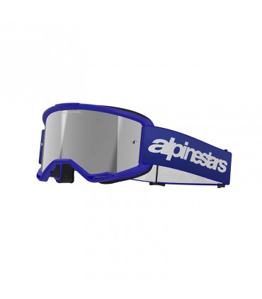 Lunettes cross Alpinestars Vision 3 Wordmark bleu miroir