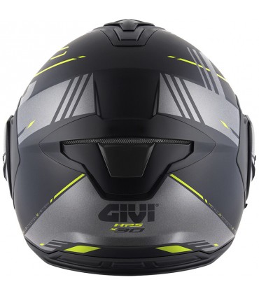 Casco apribile 180 gradi Givi X30 Pulsar nero grigio giallo opaco