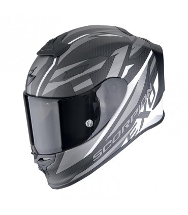 Casco Scorpion Exo R1 Evo Carbon Air Runner bianco