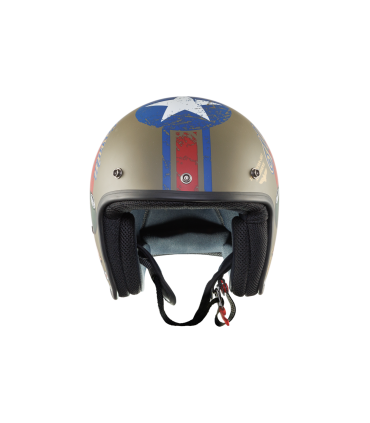 Helm jet Premier Classic Pin Up Mili Bm