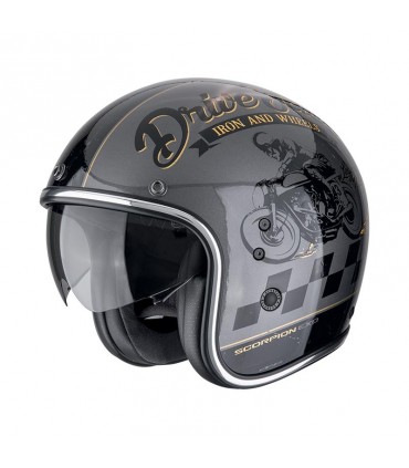 Casco jet Scorpion Belfast Evo Drive Fast nero