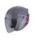 Casco jet Scorpion Exo-230 Cit-E grigio rosso