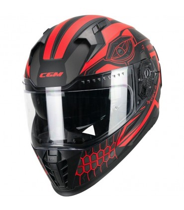 Casco CGM 311M Blast MAYA nero Rosso opaco