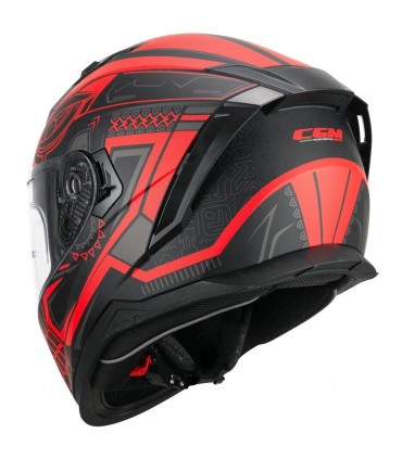 Casco CGM 311M Blast MAYA nero Rosso opaco