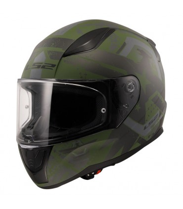 LS2 FF353 Rapid 2 Thunderbirds green matt helmet