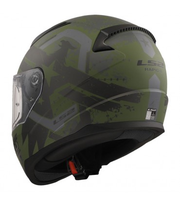 Casque LS2 FF353 Rapid 2 Thunderbirds vert matt