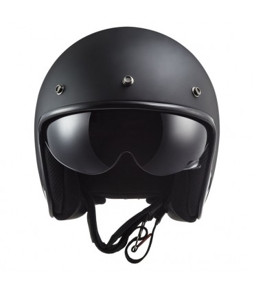 Casco jet LS2 Bob 2 nero opaco