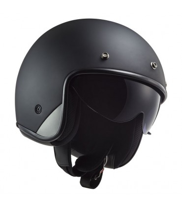 Casco jet LS2 Bob 2 nero opaco